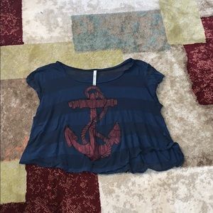 Anchor crop top